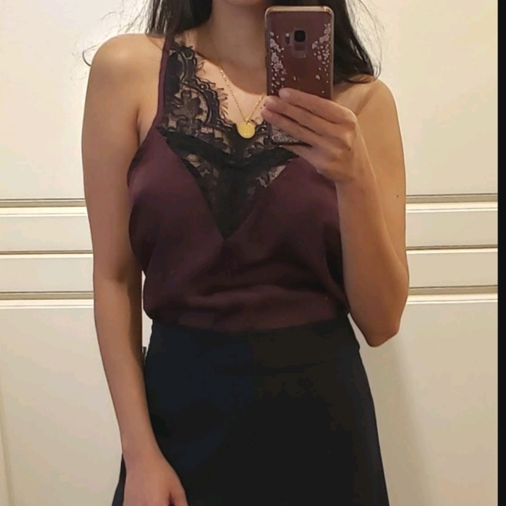 Purple Lace Camisole